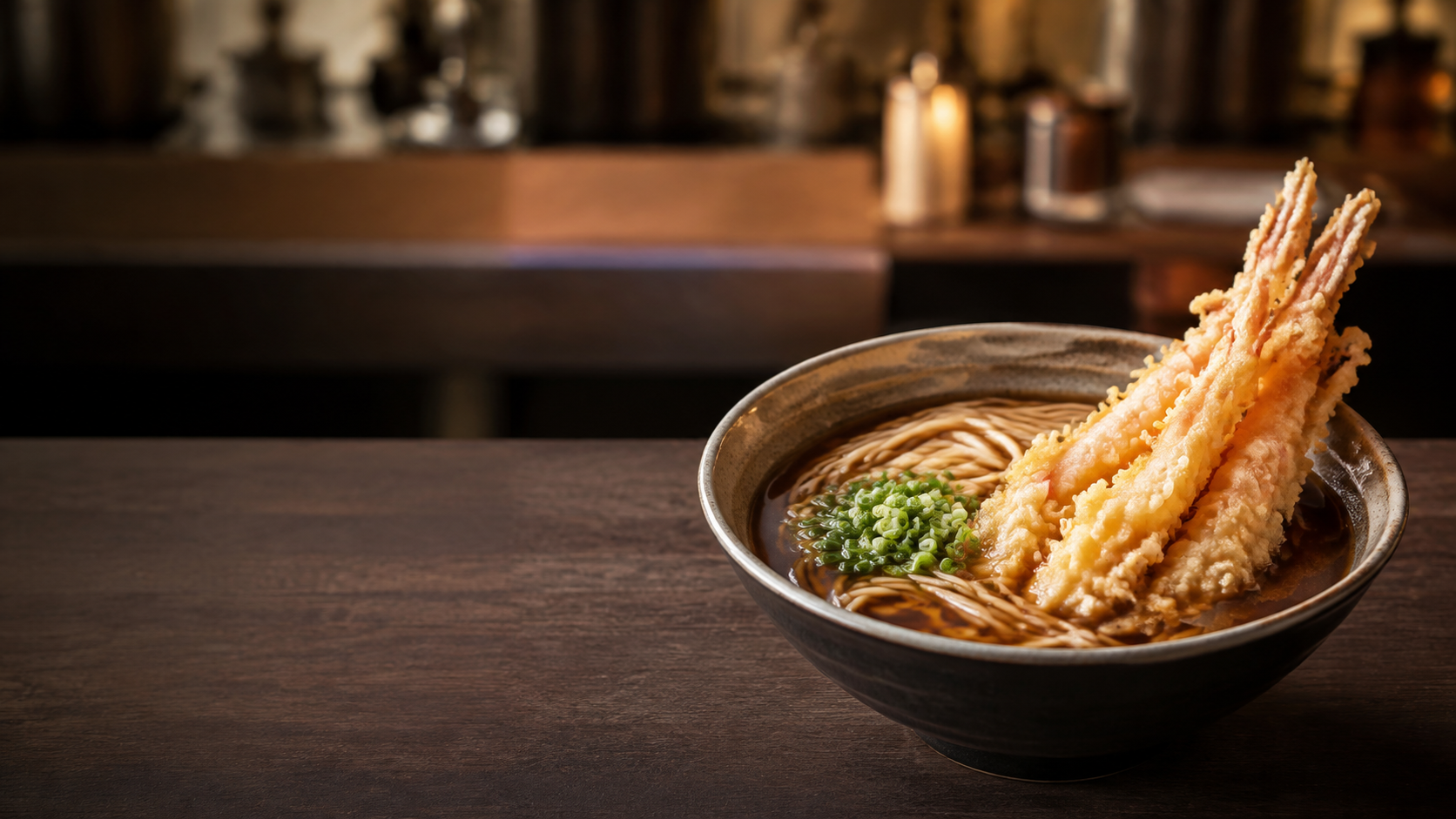 蕎麦と天ぷらのAI生成イメージ
